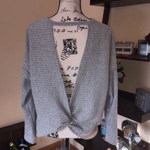 Gray Sweater with open back